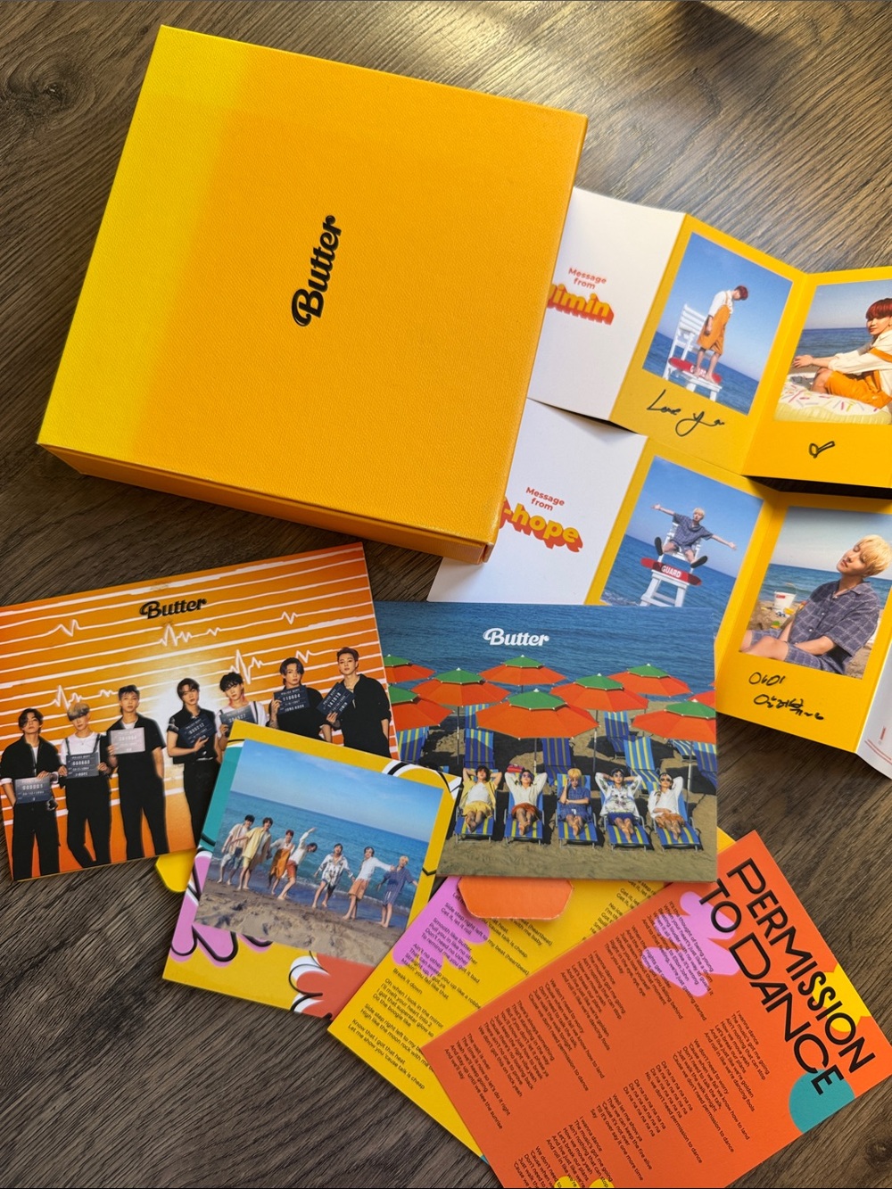 BTS Butter album with PTD inclusions